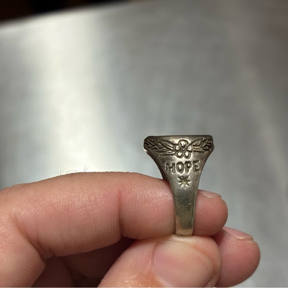 LHN Jewelry Cutter Ship Engraved Hope & Glory Ring